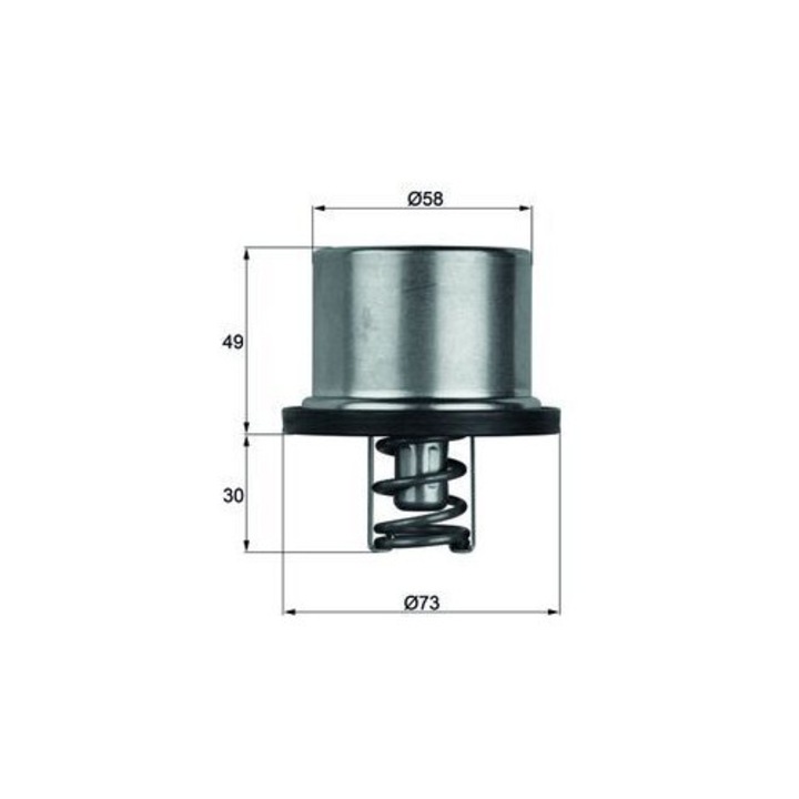 Termostat lichid racire Mahle 82°C, cu etansare, 11, 2x11, 2x12cm