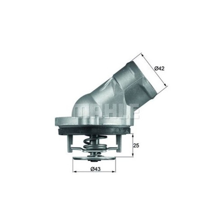 Mahle hűtőfolyadék termosztát, 87°C nyitási hőmérséklet, tömítéssel, 11, 2x11, 2cm