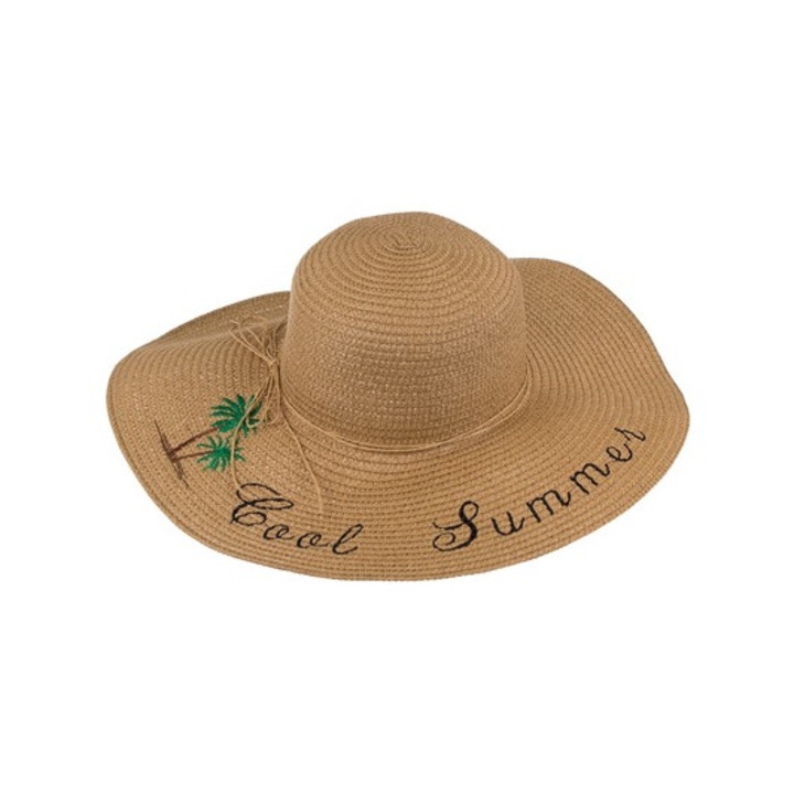 Плажна шапка, Дами, Хладно лято, Кафява