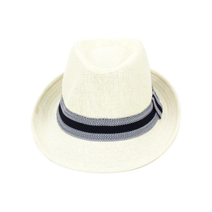 Palarie Barbati, Cu Banda, Din Paie, Crem