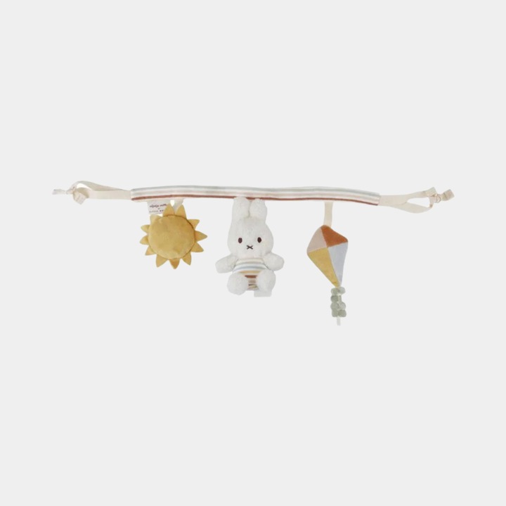 Jucarie senzoriala din plus, Miffy Vintage Sunny Stripes
