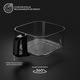 Friteuza cu aer cald Heber®, Milano, gratar din inox, 5.5L, recipient gatire din sticla termorezistenta, 8 programe, 1200W, Air fryer Gama 2025