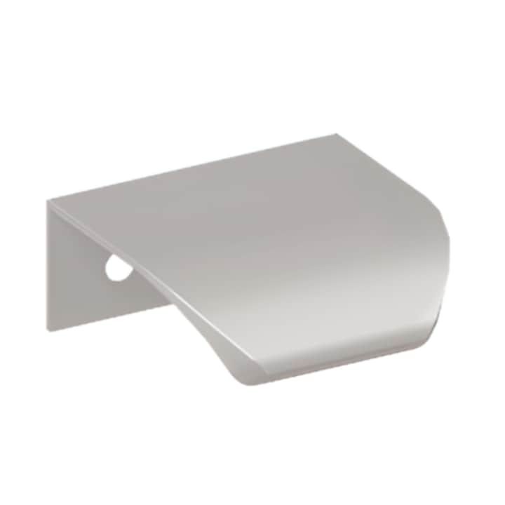 Maner pentru mobila Lentis, finisaj aluminiu, L:52 mm