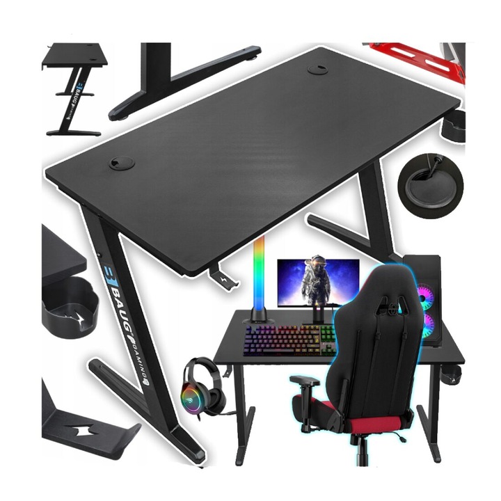 Masa pentru birou reglabila, 120x60 mm, capacitate suportata 100 kg, Baug