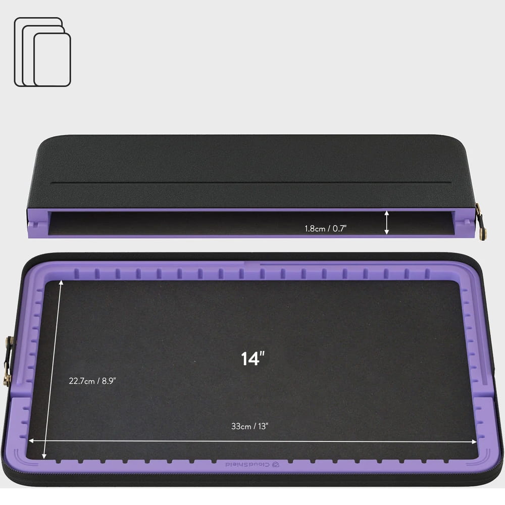 Husa Burga Tough Case pentru laptop 14", bej cu puncte negre, Almond Latte