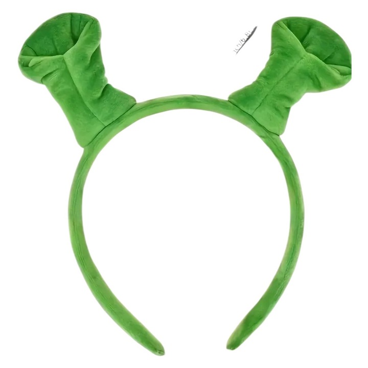 Bentita cu urechi model Shrek, verzi, marime universala