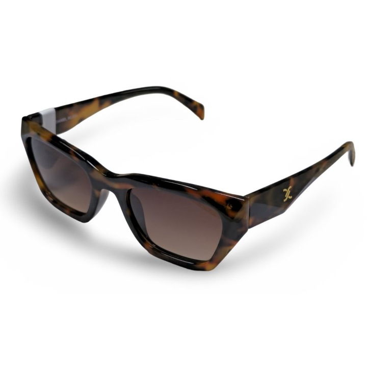 Слънчеви очила Daniel Klein DK4333 C2, животински кафяв цвят рамка, кафяви лещи