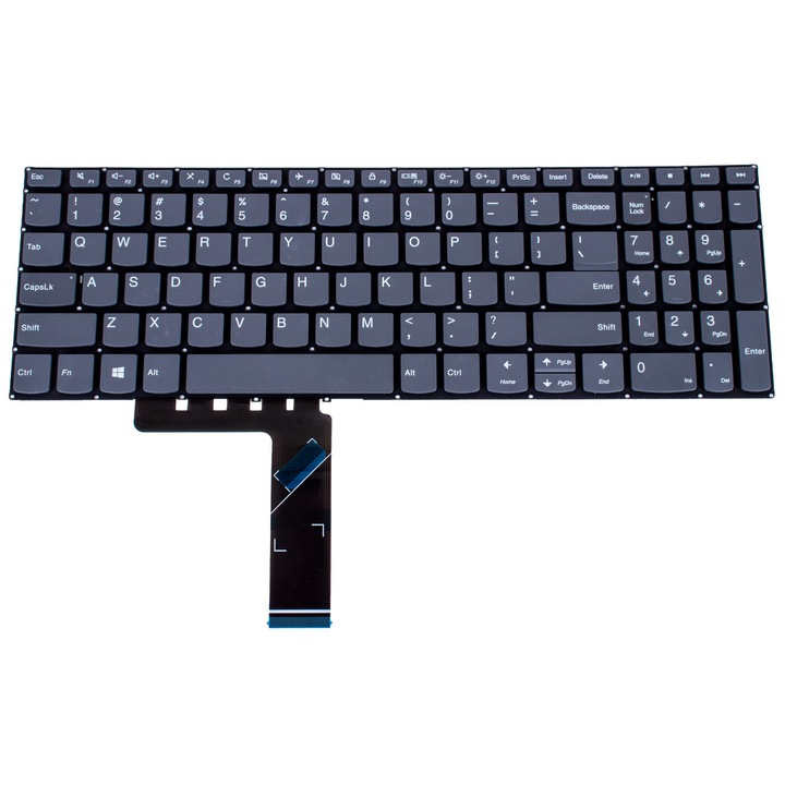 Клавиатура за лаптоп Lenovo IdeaPad, сребриста, за модели S540-15 и S340-15, 15.6"
