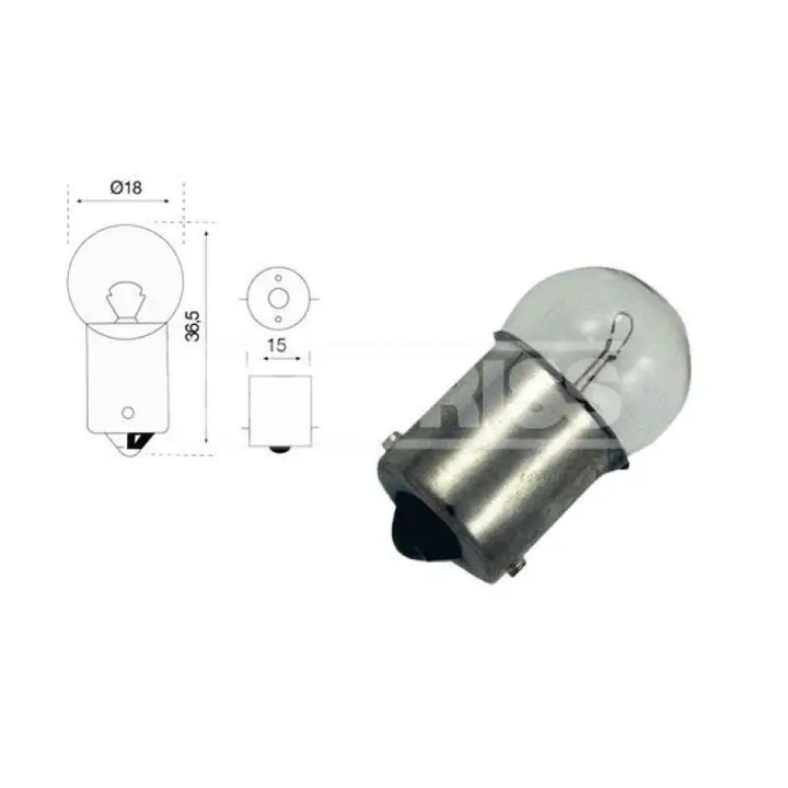 Bec Carpriss R10W 24V 10W BA15s
