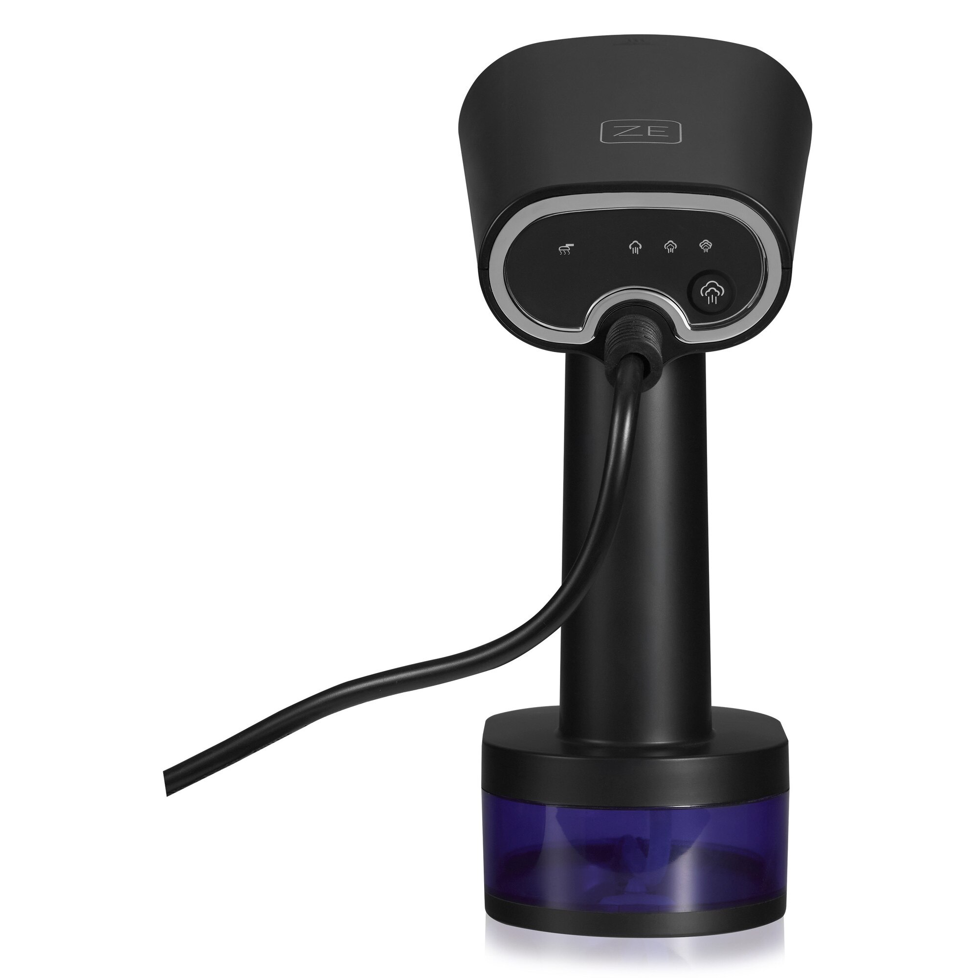 Aparat de calcat vertical cu abur, Zeegma Steamee, 370 ml, 1640 W, 25 g/min, Handig, Negru