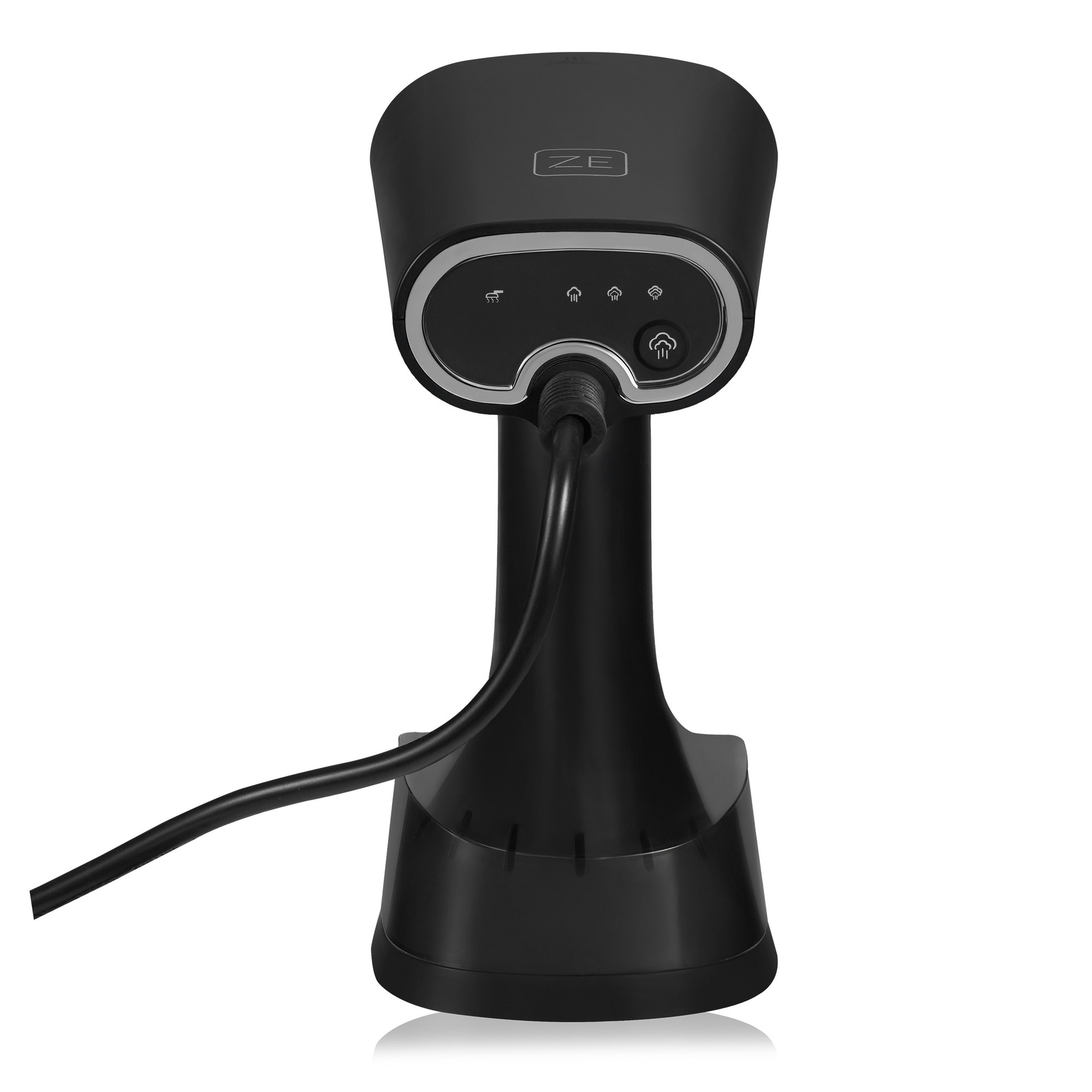 Aparat de calcat vertical cu abur, Zeegma Friskeer, 380 ml, 1640 W, 25 g/min, Handig, Negru