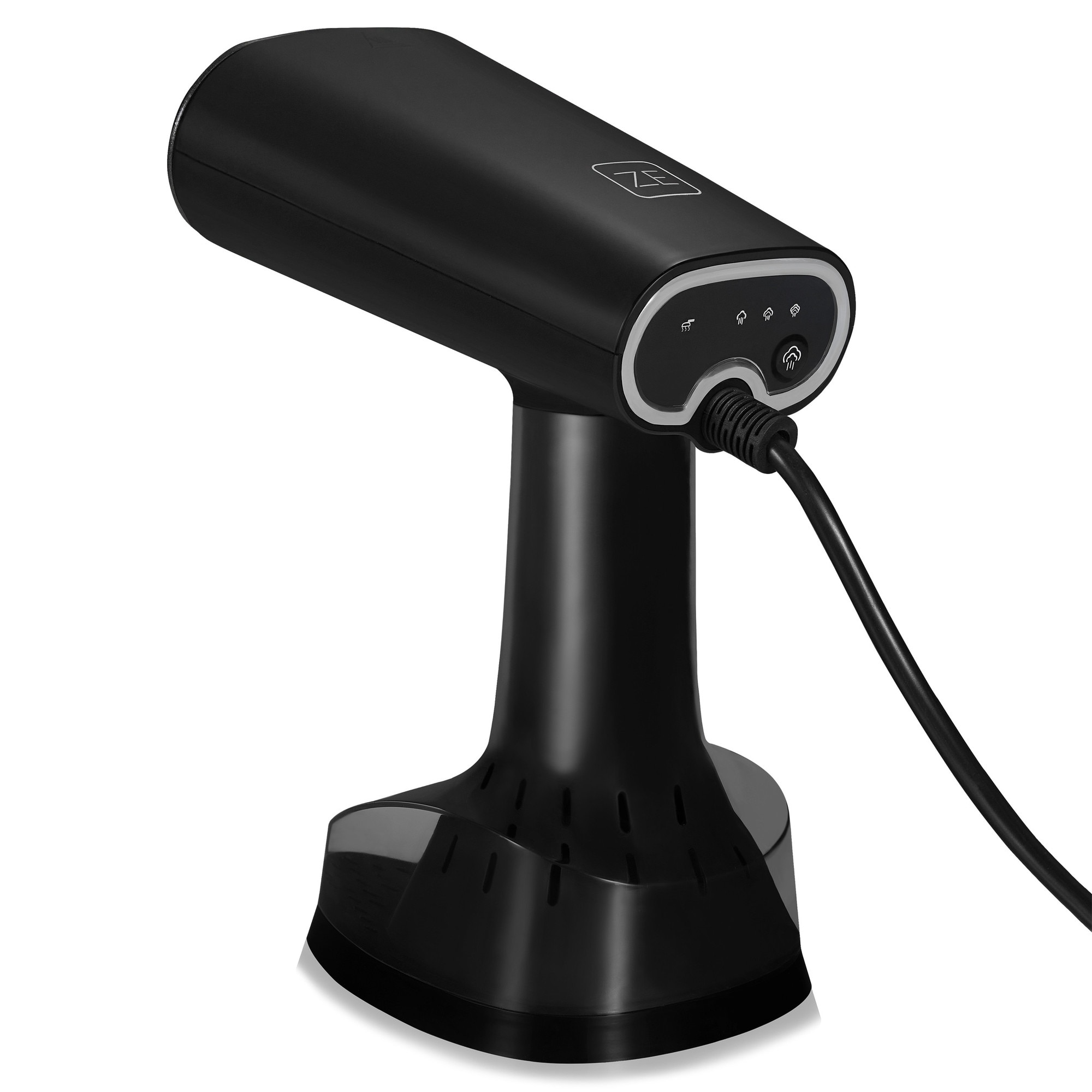 Aparat de calcat vertical cu abur, Zeegma Friskeer, 380 ml, 1640 W, 25 g/min, Handig, Negru