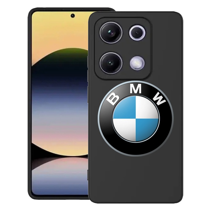 Силиконов калъф BestCase за Xiaomi Redmi Note 14S 4G, BMW, SLIM 1.2MM, Microfiber interior, Premium Soft Liquid Silicon, Black, 1997770 PB 1750