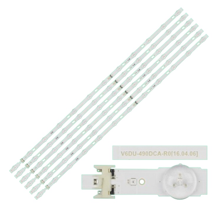 Barete pentru Samsung UE49MU6202, UE49MU6220K, UE49KU6172, UE49K6300A, UE49MU6272U, UE49MU6279U, V6DU-490DCA-R0, cod162