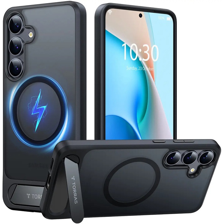 Husa pentru Samsung Galaxy S25 Plus - Torras Pstand MagSafe - Negru