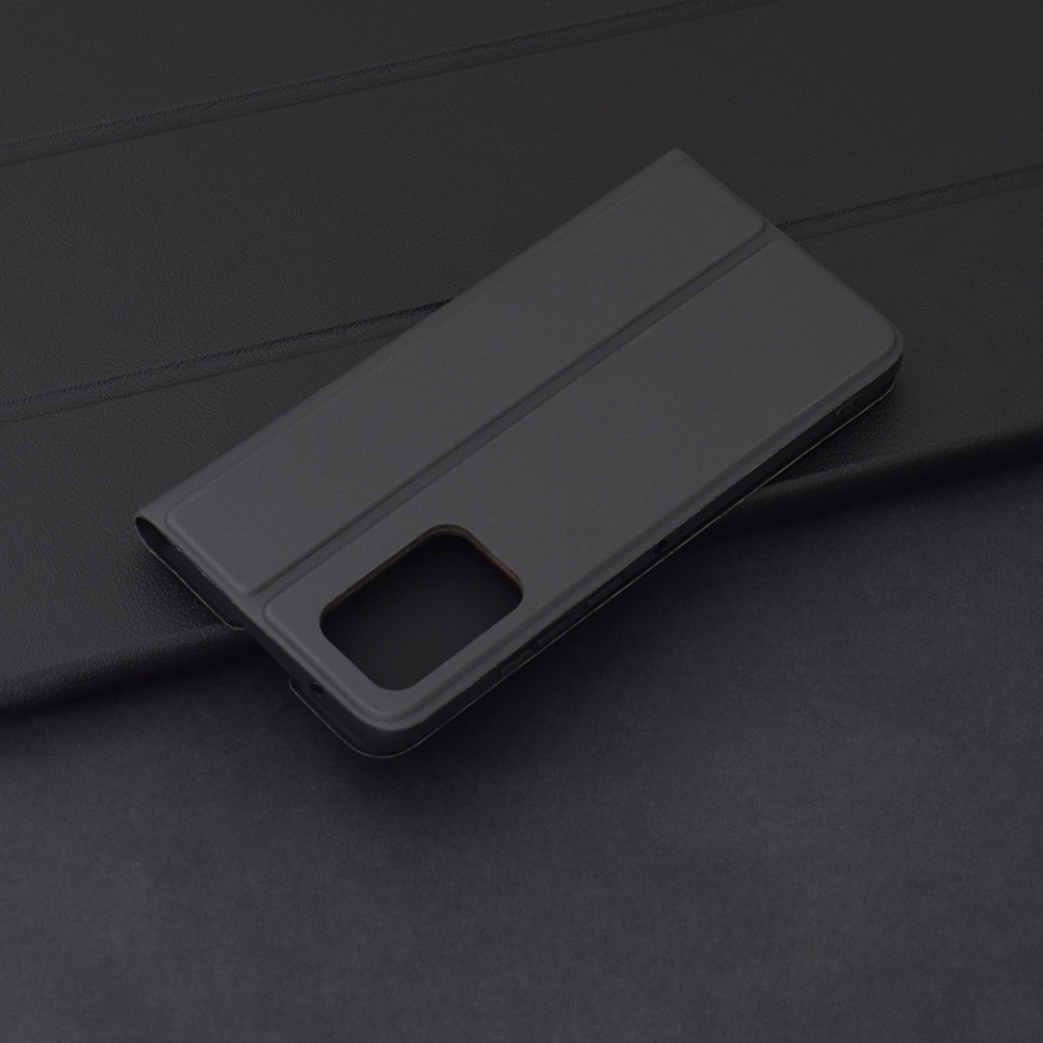 Husa pentru Motorola Edge 50 Fusion, SKYDDAR INNOVATION, Magskin Book, tip Carte cu Portofel Interior, set cu sticker, Negru