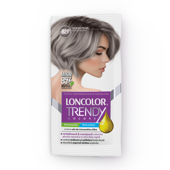 Полуперманентна боя за коса без амоняк Loncolor B21 хром русо, 50 мл