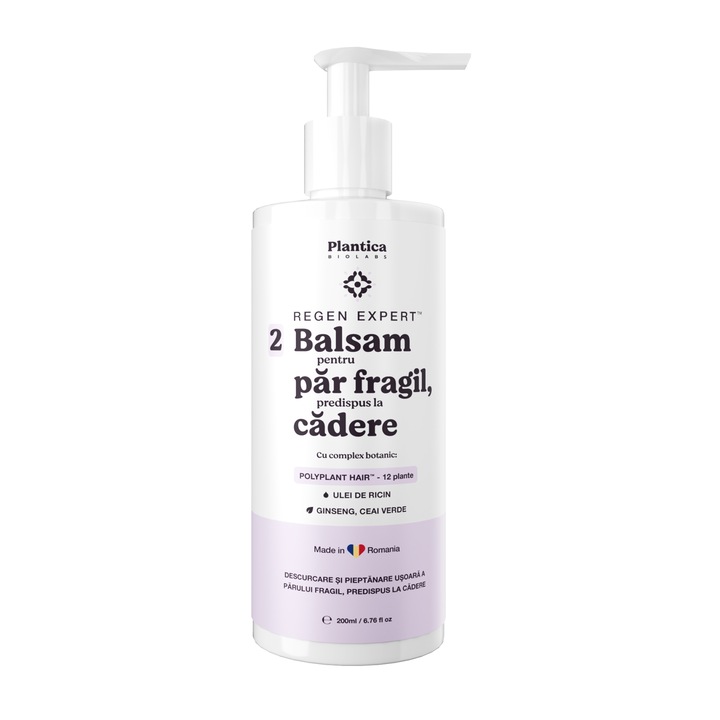 Balsam pentru Par Fragil, Predispus la Cadere, Plantica, 200 ml