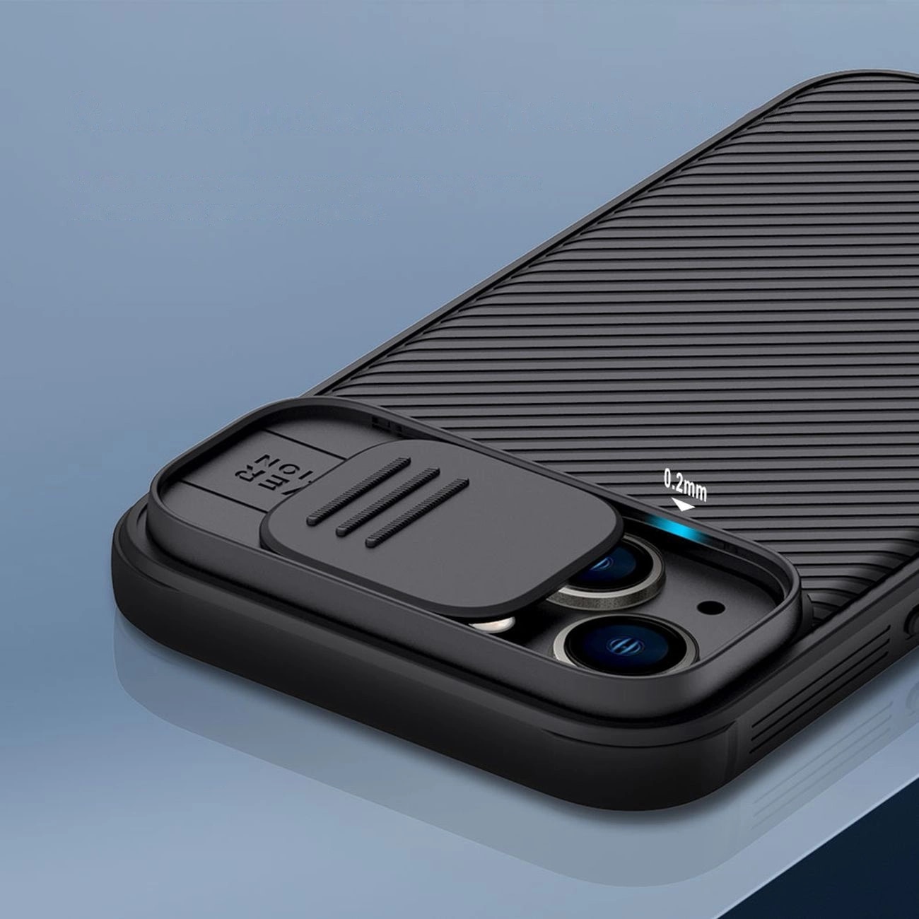 Carcasa Nillkin CamShield Pro Armored cu protectie pentru camera compatibila cu iPhone 14 Plus Verde