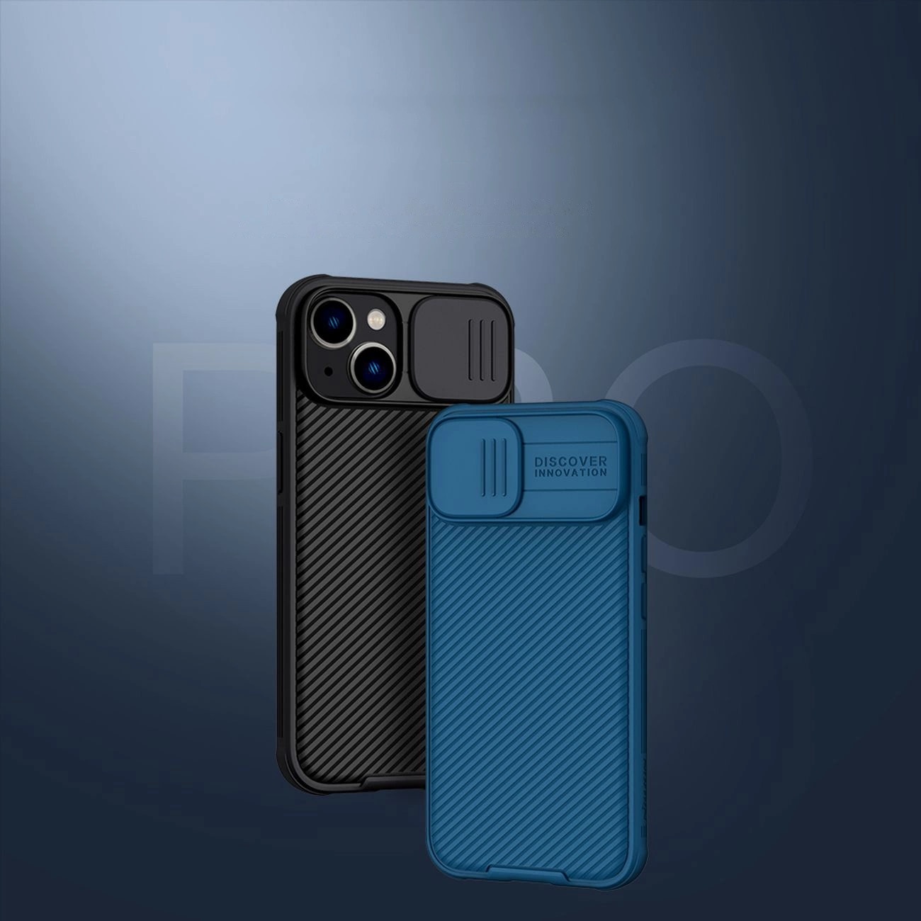 Carcasa Nillkin CamShield Pro Armored cu protectie pentru camera compatibila cu iPhone 14 Plus Verde