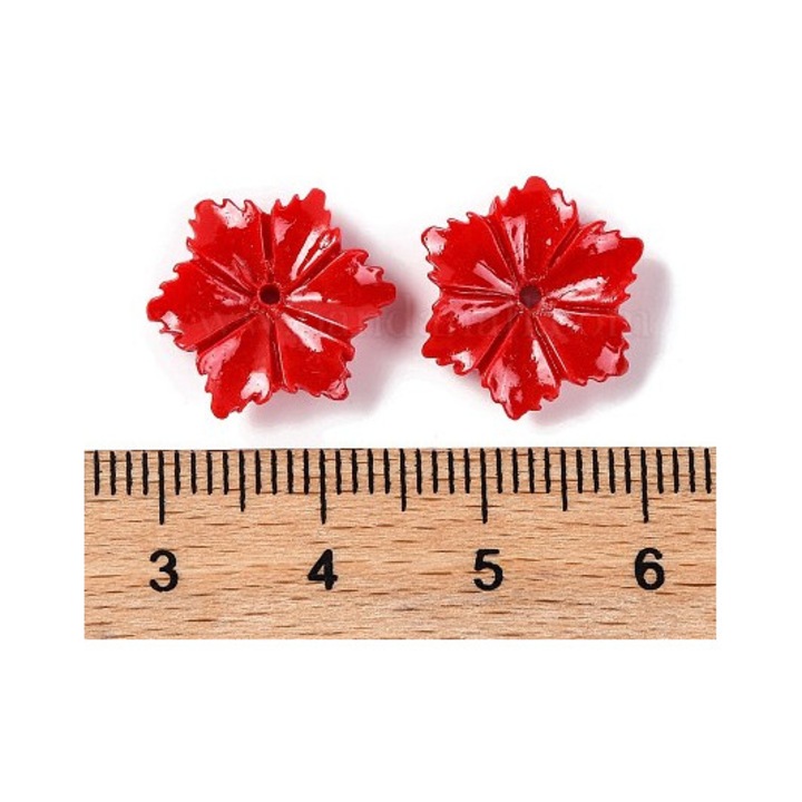 Set cercei 2 in 1 – Floare decorativa si stud floare cu zirconiu, placat cu aur 18K