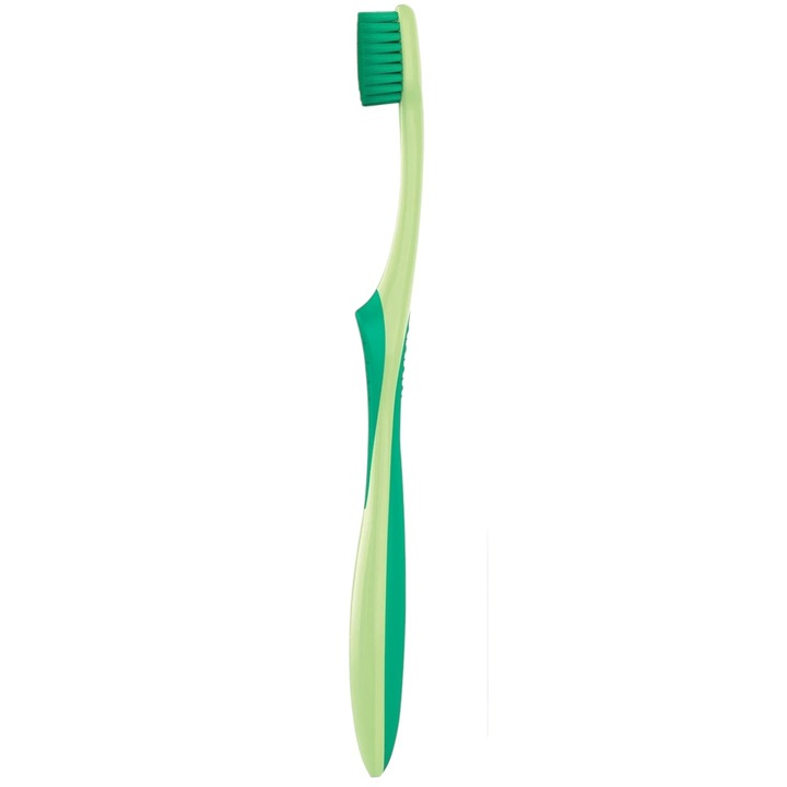 Periuță de dinți Curasept Softline Maxi Soft 0.10, perii ultra-fini, verde