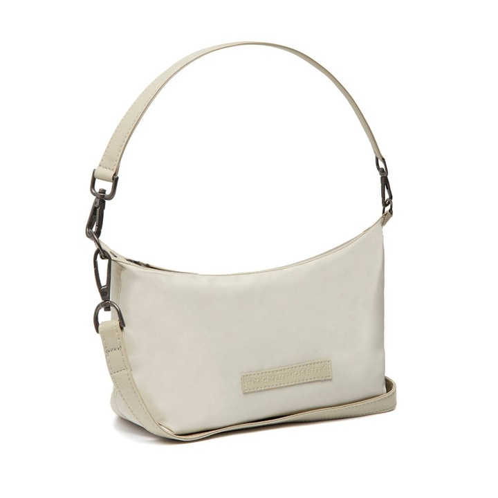 Női táska nylon és valódi bőr, The Chesterfield Brand, Lovund, kézi és válltáska, fehér