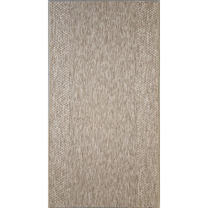 Traversa moderna Sisal, tip iuta, Bej Bej Inchis 0006A, Living, Dormitor, Hol, Bucatarie, 60 x 200 cm