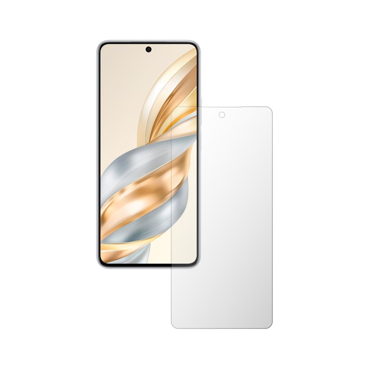 iSkinz Саморегенериращ се протектор за екран за Honor X60 - подходящ за калъф, невидим Skinz UHD, ултра прозрачен силикон с пълно покритие, лепен и гъвкав