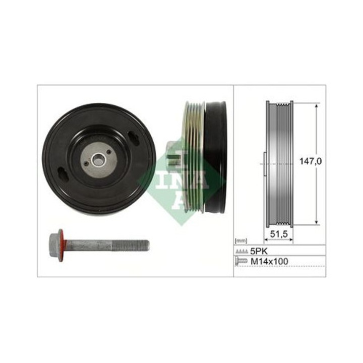 Schaeffler INA 544050920 főtengely szíjtárcsa készlet