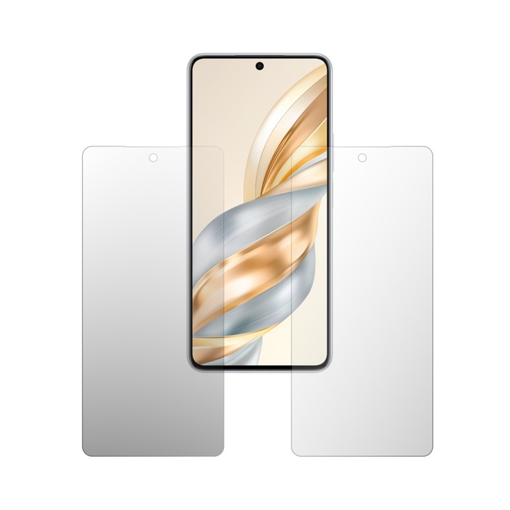 Комплект от 2 протектора за екран iSkinz за Honor X60 - подходящи за калъфи, невидими Skinz HD, ултрапрозрачни силиконови протектори с пълно покритие, лепящи и гъвкави