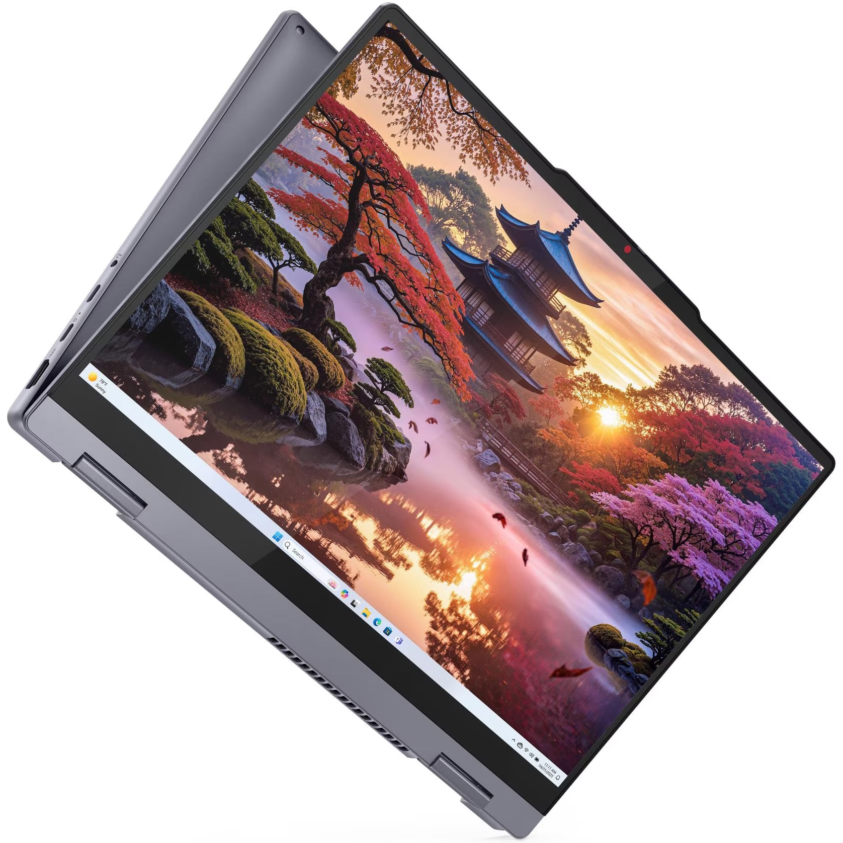 Laptop Lenovo IdeaPad 5 2-in-1 14AKP10 cu procesor AMD Ryzen™ AI 7 350 pana la 5.0GHz, 14'', WUXGA, OLED, Touch, 24GB LPDDR5x RAM, 1TB SSD, AMD Radeon™ 860M Graphics, No OS, Luna Grey
