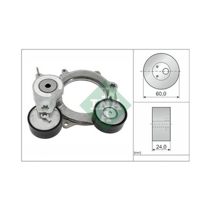 Vezérműszíj feszítő INA, 60x24mm, 534071810