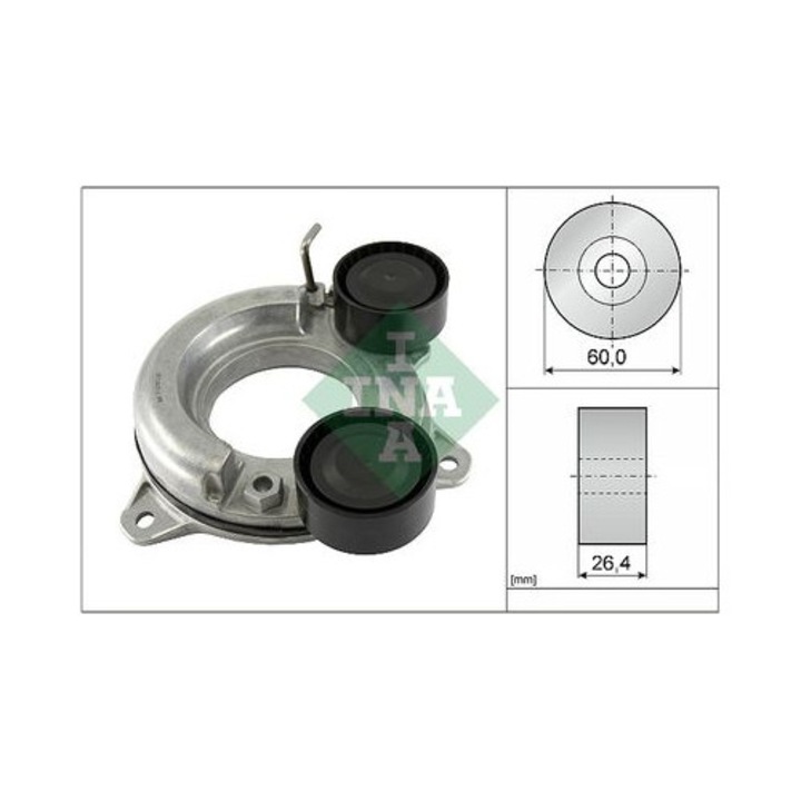 INA vezérműszíj feszítő, átmérő 60mm, szélesség 26,4mm