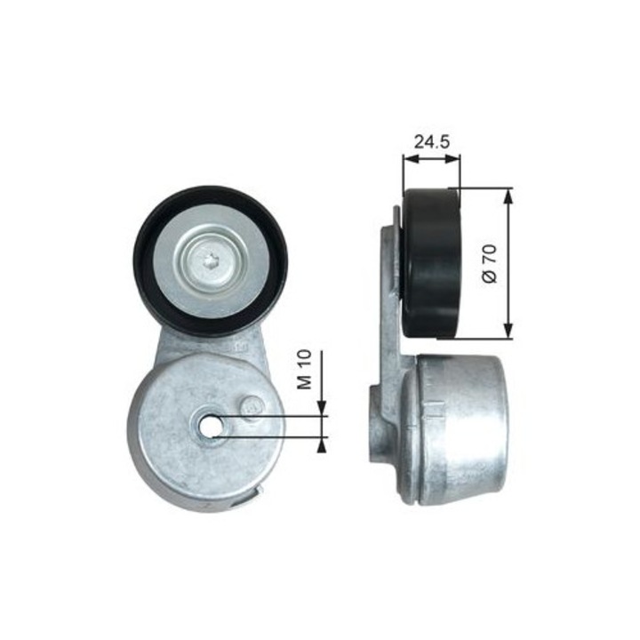 Intinzator curea, GATES, diametru 70mm, latime 24, 5mm