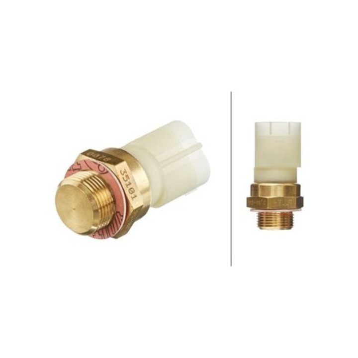 Comutator temperatura ventilator radiator Hella, 90-95°C, 12V, 2 conexiuni