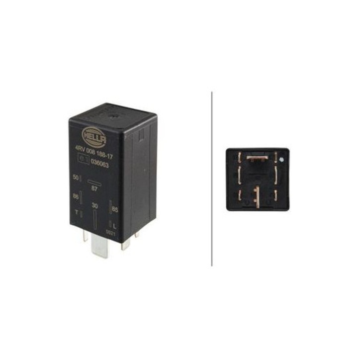 Bujii incandescente Hella cu senzor temperatura exterioara, 12V, 7 conexiuni