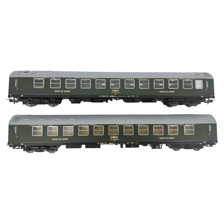 Set 2 vagoane dormit, CFR, Amintiri Feroviare, H0, 22001A