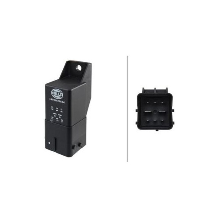 releu, instalatia de comanda bujii incandescente HELLA 4RV008188641