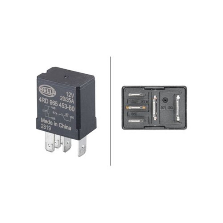 Реле, забавяне на чистачките на предното стъкло HELLA 4RD965453801