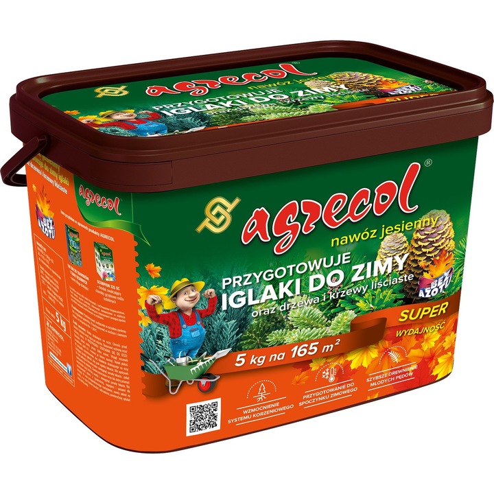 AGRECOL 5KG őszi műtrágya tűlevelűeknek és fáknak, kálium 25%, magnézium 12%