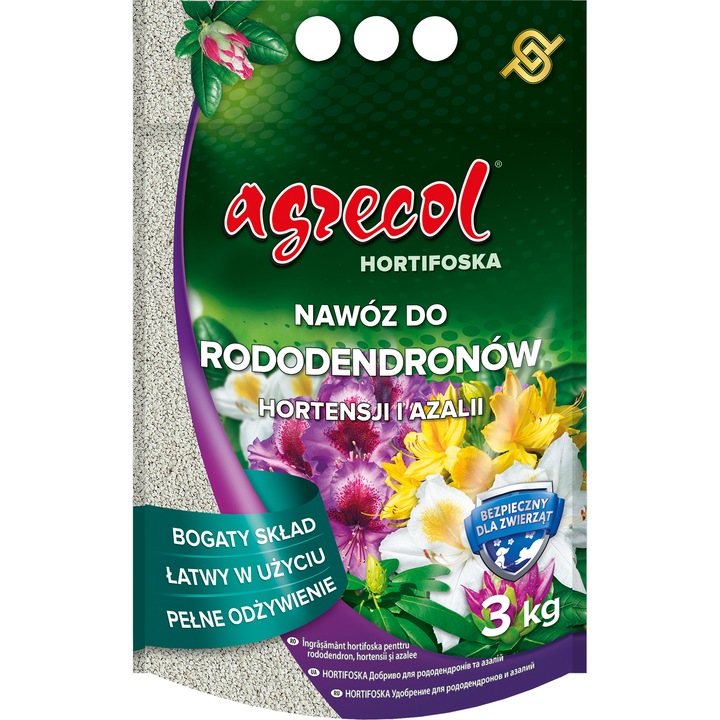 Ingrasamant Agrecol Hortifoska pentru rododendroni hortensii azalee 3kg granulat