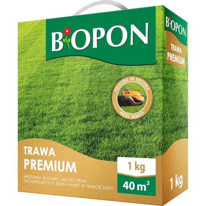 Gazon BIOPON, 1kg, rezistent la secetă, verde, dens