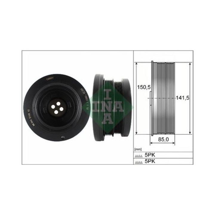 Feszítőgörgő, főtengely Schaeffler INA 544014810