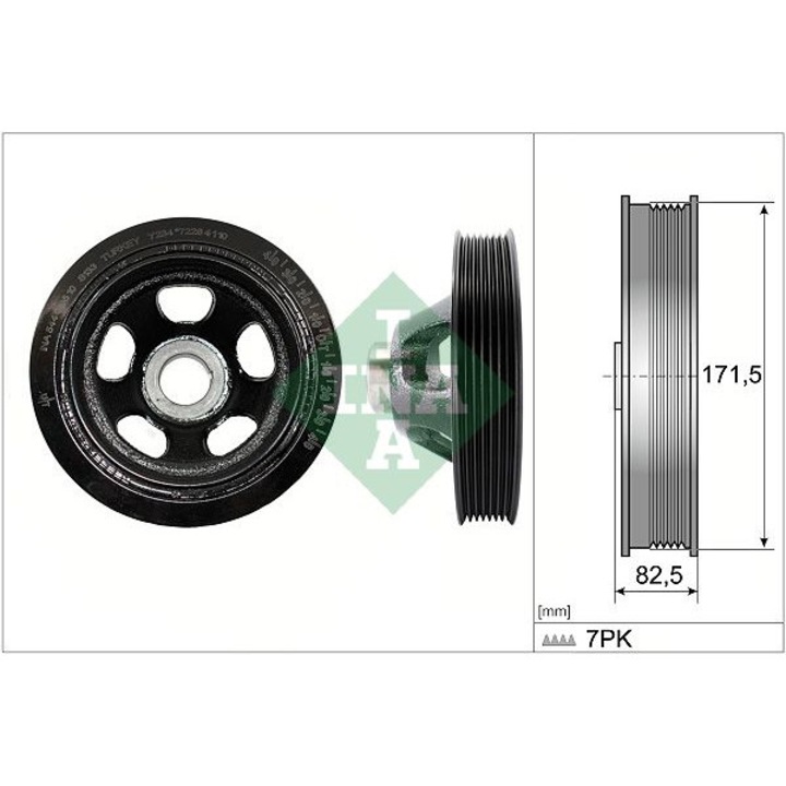 Feszítőgörgő, főtengely Schaeffler INA 544019510