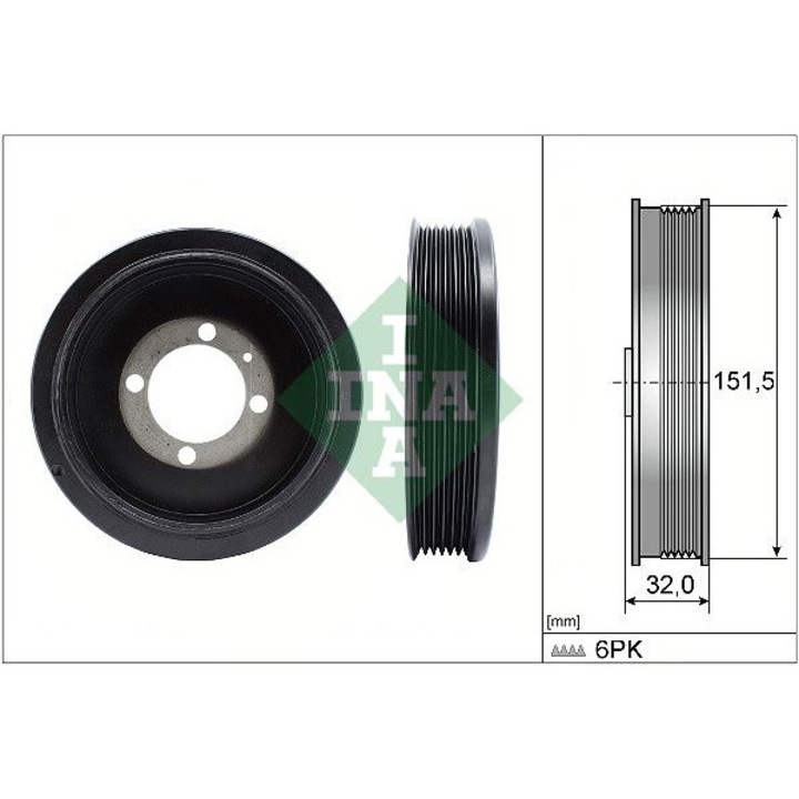 Szíjtárcsa, főtengely Schaeffler INA 544012310