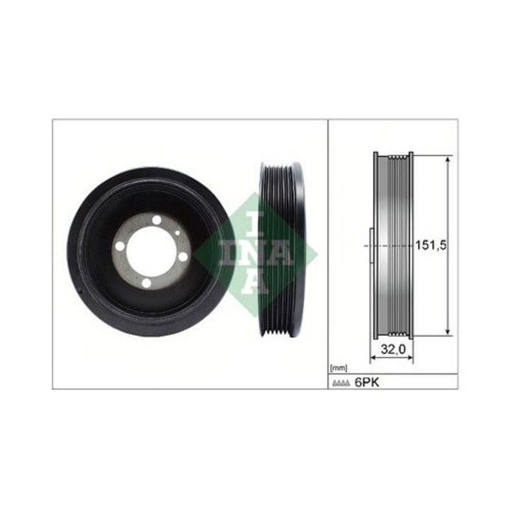 Szíjtárcsa, főtengely Schaeffler INA 544012310