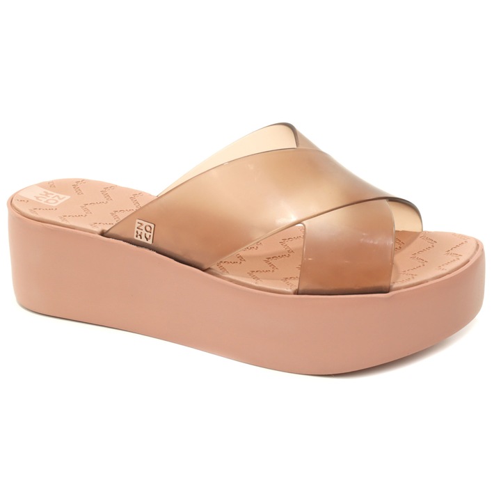 Papuci dama Wonder Tam 18095 91064, Bej