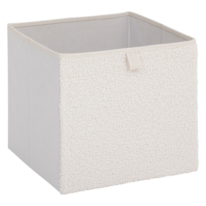 Cutie De Depozitare, 5five Simply Smart, Aspect Estetic, Cu Capac Practic Si Manere Laterale, Depozitare Usoara, Ideala Pentru Haine Si Accesorii, 31x31 Cm, Crem