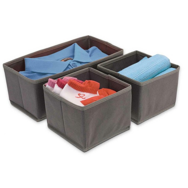 Fiókos rendszerező, H&S dekoráció, praktikus használat, összecsukható szerkezet, ideális fiókokhoz, segít a rendszerezésben, könnyű és kompakt, rekeszekkel